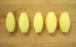 pomme de terre tournée