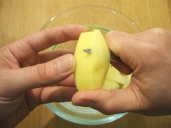 pommes de terre tournées