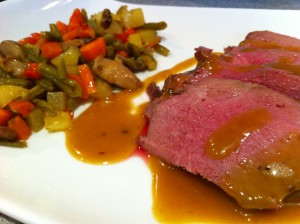 gigot agneau glacé au miel