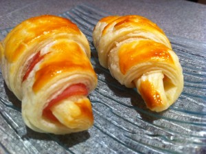 mini croissant jambon fromage