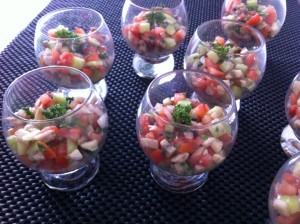 verrine de légumes