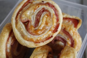 roulé feuilleté jambon