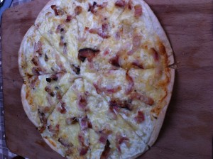 tarte flambée gratinée