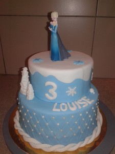 gateau reine des neiges