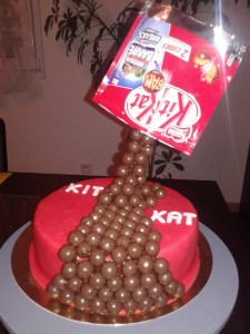 gravity cake kit kat