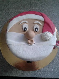 père noël en gateau