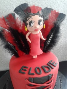 cake design betty boop burlesque