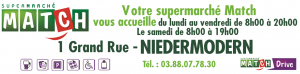 supermarché match niedermodern